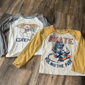 Two 5t long sleeve GAP tshirts